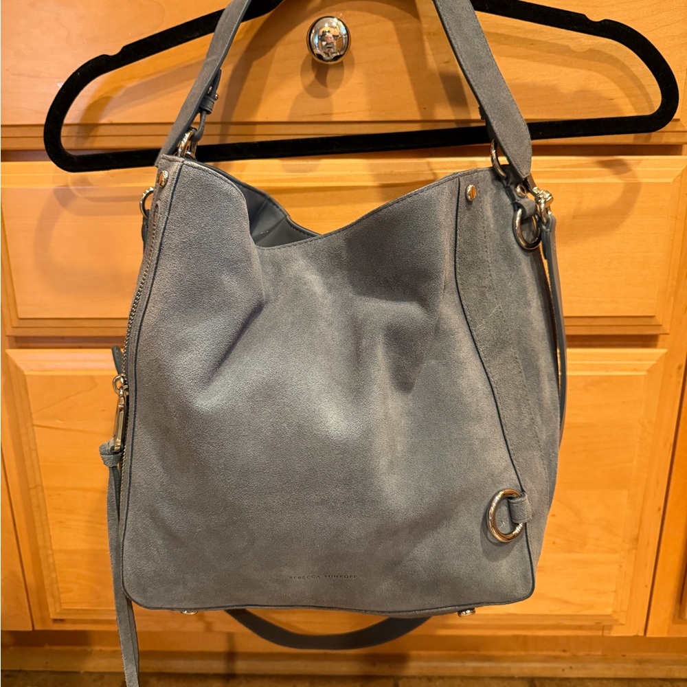 Rebecca Minkoff Blue suede  Leather hobo Bag